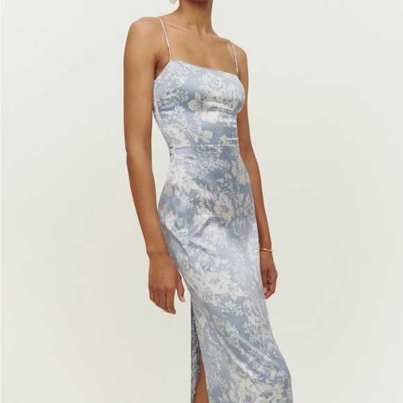 Reformation Frankie Silk Dress size 6. Worn once, in perfect condition. - Picture 3 of 5